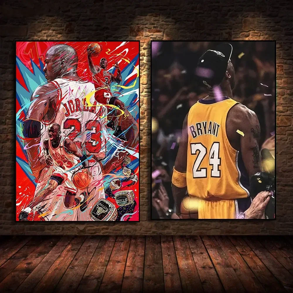 Badminton Zone - Leinwandbilder mit Basketball-Legenden, Kobe, LeBron und