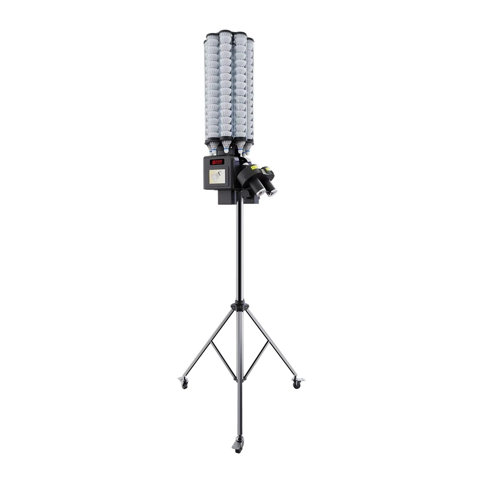 Feeder Machine Badminton - Tragbare Automatische Badminton-Federball-Wurfmaschine mit Verstellbarem Trainings-Federballspender