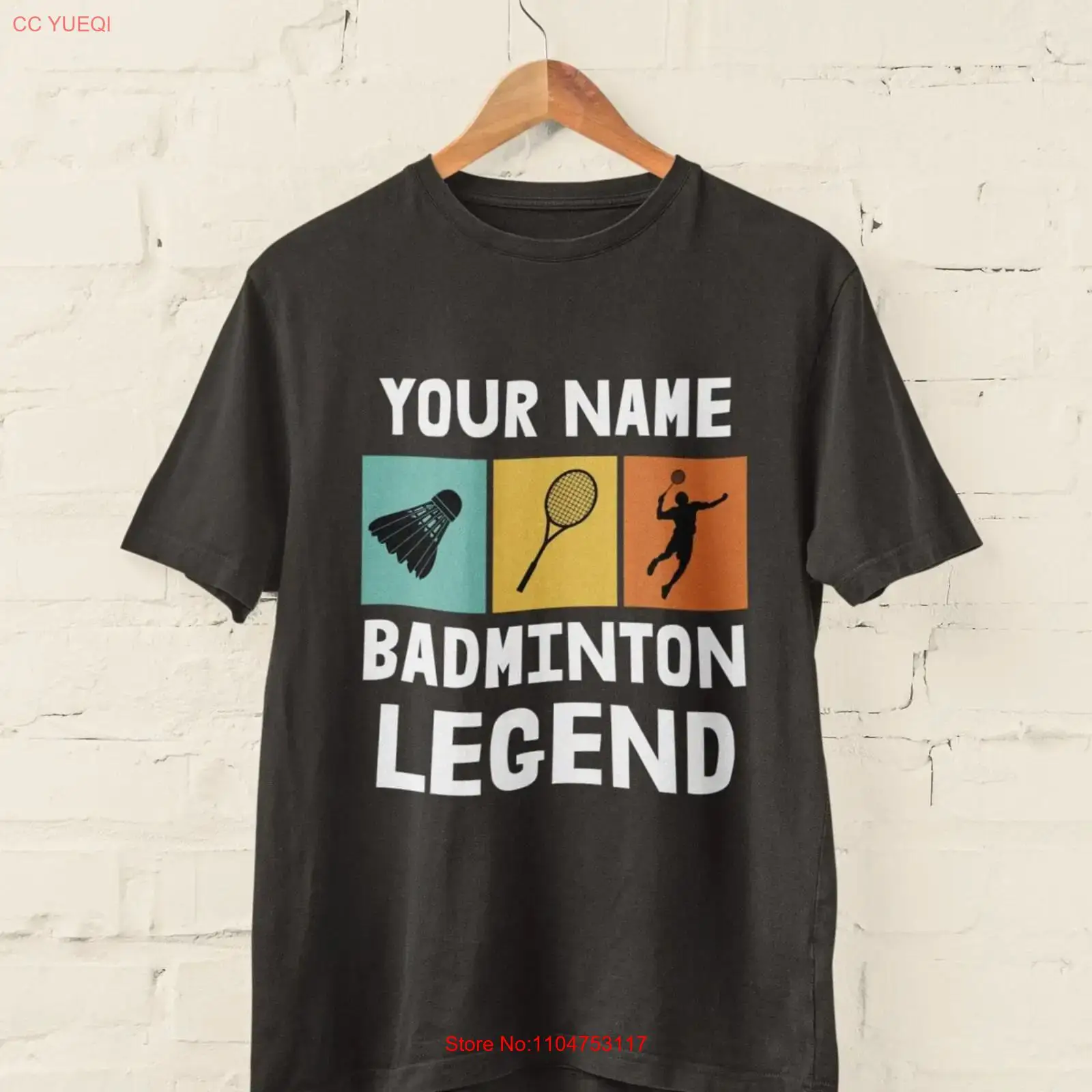 Badminton Legend - Personalisiertes Badminton-Legenden-T-Shirt mit individuellem Namen für