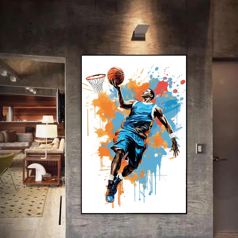 Aquarell Graffiti Basketball s – Badminton Zone Bewertung und Preis