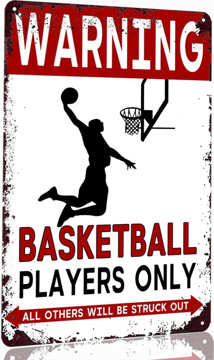 Basketball-Blechschild, Dekora – Badminton Zone Bewertung und Preis